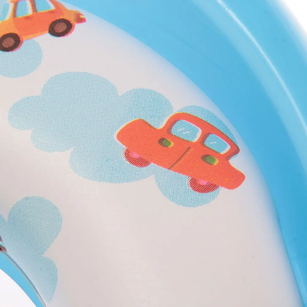 PHFU Bleu Siege Pot Reducteur de Toilette Lunette WC avec Poignee pour Bebe Enfant