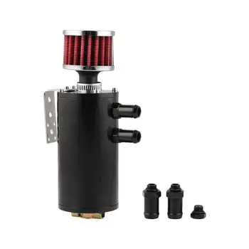 

Car Modified Oil Catch Tank Can With Breather Filter Universal Exhaust Gas Oil Can