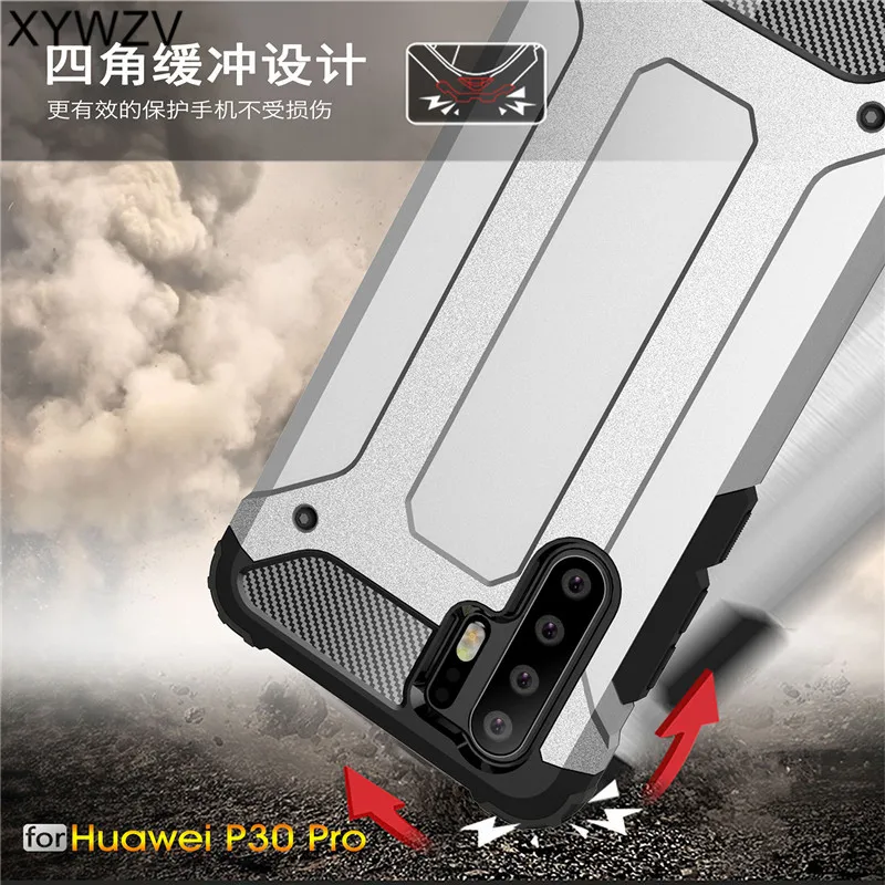 

XYWZV For Huawei P30 Pro Case Shockproof Armor Rubber Hard PC Phone Case For Huawei P30 Pro Back Cover For Huawei P30 Pro Shell^