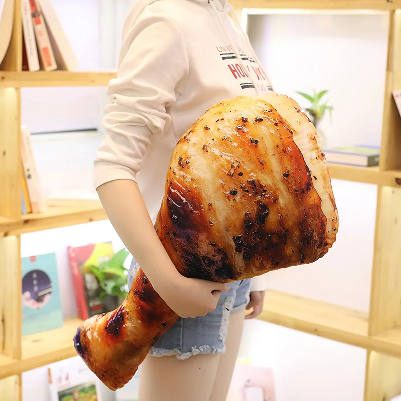 Similar Shaking Sound Simulated Roasted Chicken Leg Snack Pillow Food Doll Plush Toy Girl Funny Gift | Игрушки и хобби