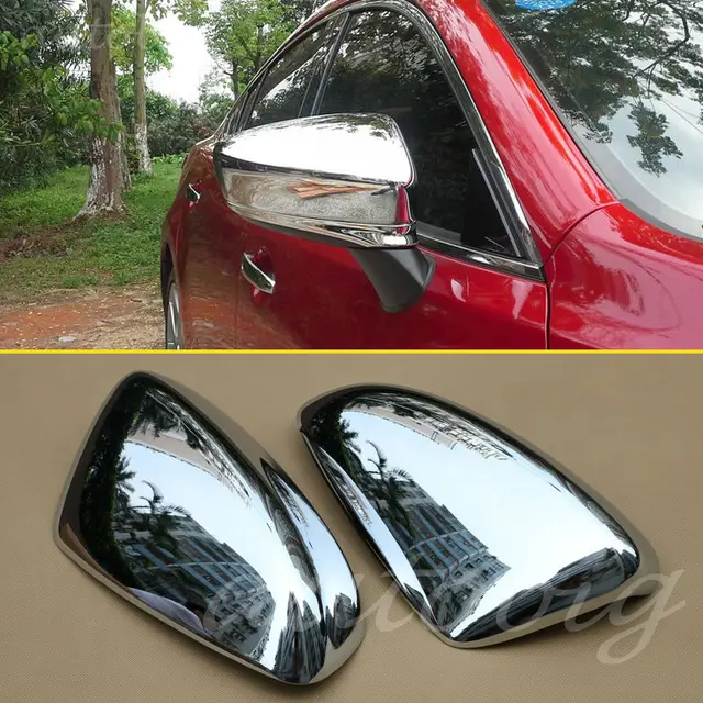 Chrome Exterior Side Mirror Cover Back Rear View FOR 2014 2015 Mazda 6
