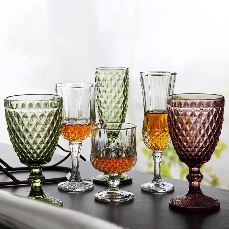 Бокалы для красного вина цветные стаканы контейнеры напитков бокалы