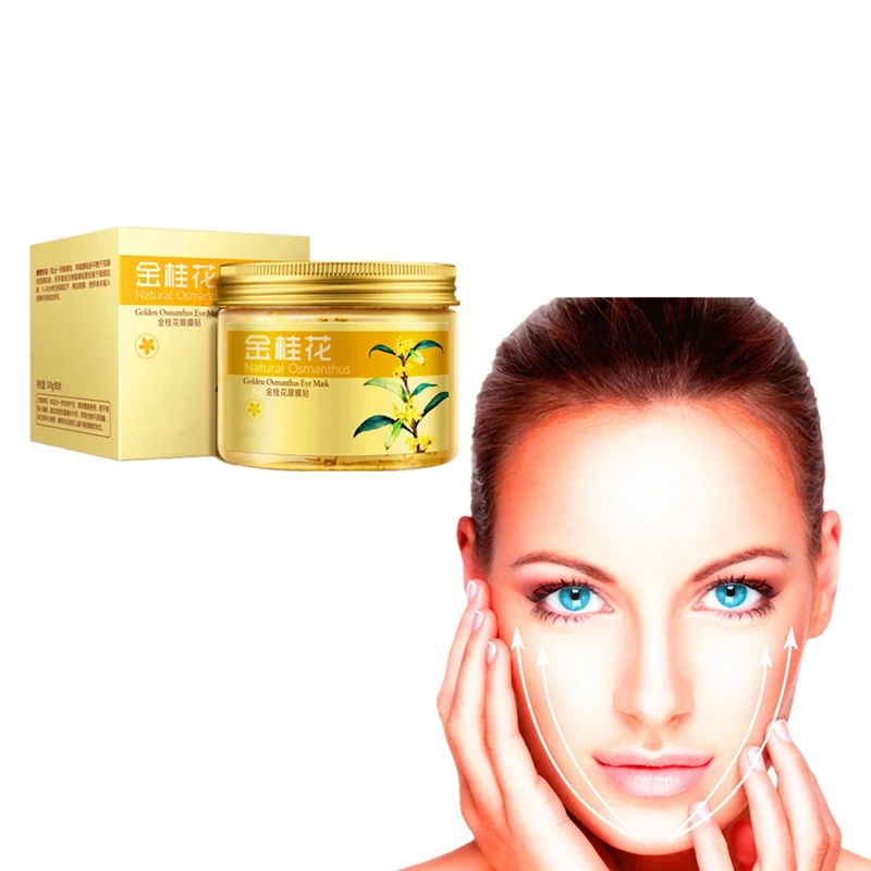 

Gold Osmanthus Eye Patches Mask Collagen Gel Protein Sleep Patche Remover Dark Circles Eye Bag Eye care 80Pcs/ Bottle