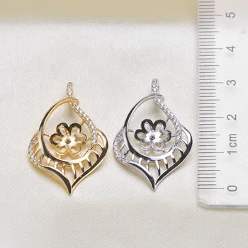 

Beautiful New Exquisite Pearl Pendant Mountings, Pendant Findings, Pendant Settings Jewelry Parts Fittings Women Accessories