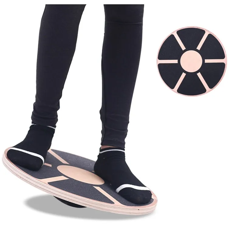 

Wooden Balance Board 360 Degree Rotation Fitness Round Plates Board for Waist Twist Exerciser Increase Flexibility Twist Boards