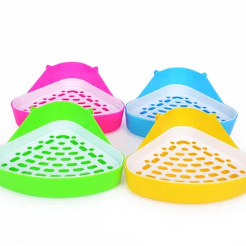 

1 Pcs Urinal Rabbit Toilet Small Pet Cat Rabbit Animal Toilet Potty Bowl Corner Clean Litter Trays Useful Training