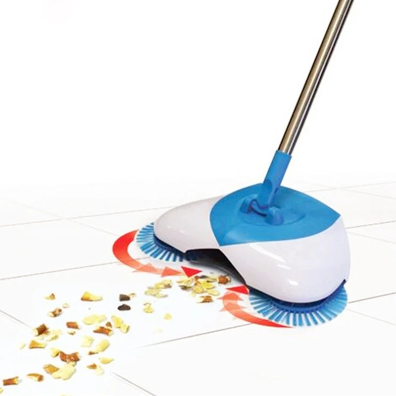 

Sweeping Machine Hand Push Floor Sweeper Portable Convenient Detachable Reaches Under Baseboards No Battery Electric Spin Broom