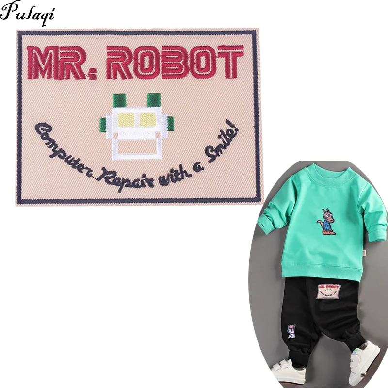

1pcs Mr Robot Patches Fsociety TV Show High Quality Iron/Sew On Patch US Seller Computer Repair With A Smile Aanywell Patch H