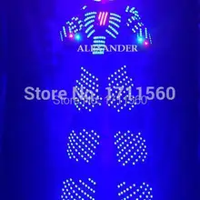 Костюм робота со светодиодами/одежда со светодиодами/легкие костюмы/светодиодные костюмы роботов/костюм робота