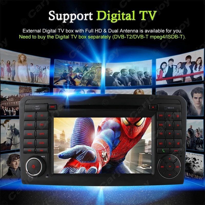 Best LEEWA 7" Android 6.0 (64bit) DDR3 2G/16G/4G LTE Car DVD GPS Radio Head Unit For Mercedes Benz X164 GL320/GL350/GL420/GL450/GL500 15