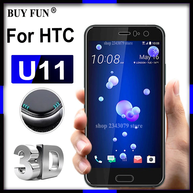 

For HTC U11 3D Curved Full Cover Guard Tempered Glass For HTC U11 U 11 Dual Screen Protector 5.5 inch Protective Film Case 3D