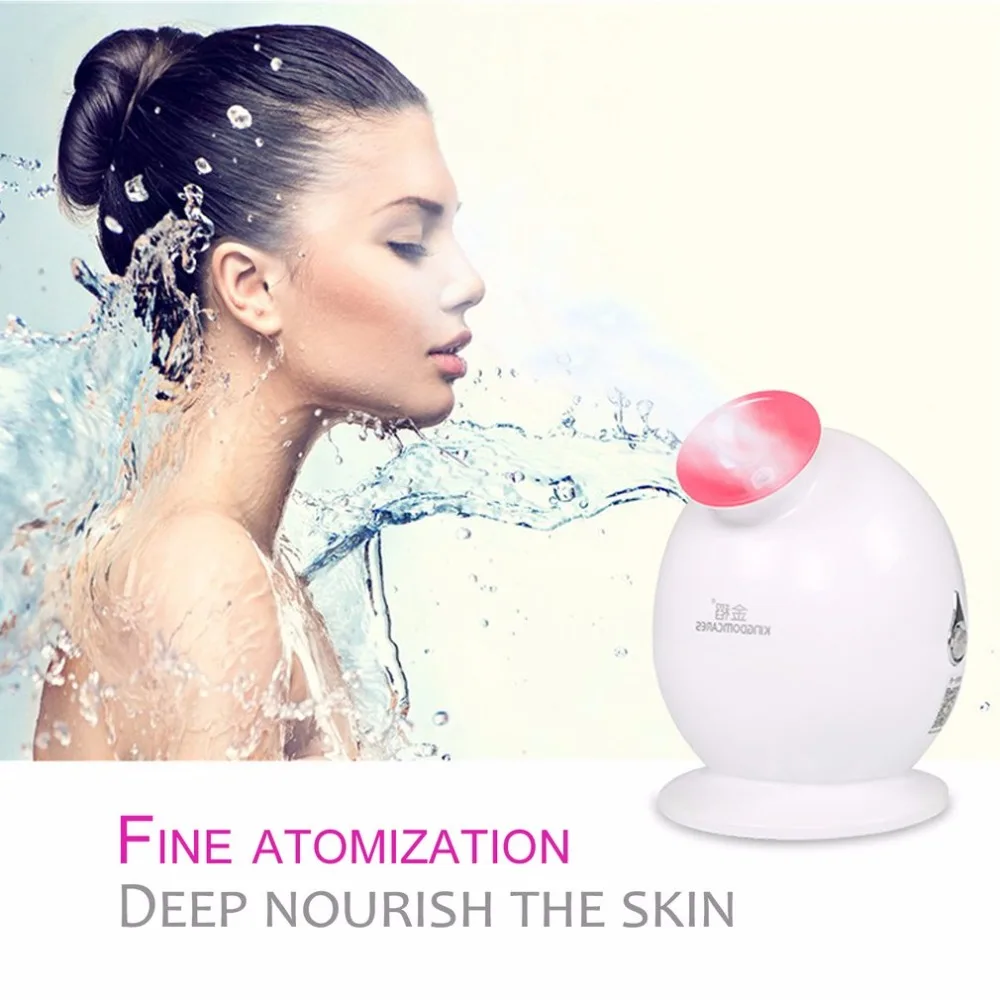 

Q Shape Facial Ion Thermal Sprayer SPA Moisturizing Face Humidifier Steamer Deep Cleanser Instrument Skin Care Tools KD233