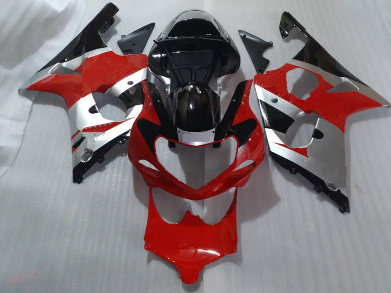 Набор обтекателей мотоцикла для GSXR1000 K2 00 01 02 GSXR 1000 2000 2001 2002 ABS Серебряный Красный