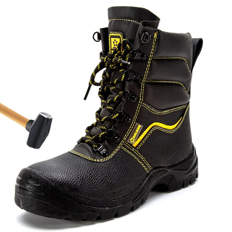 Военный Тактический Мужские ботинки спецназа мужская кожаная обувь Водонепроницаемый боевые ботинки; обувь для пустыни; Полусапоги в стиле рабочая обувь размера плюс; большие размеры 36-45