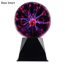 Magic Plasma Ball Touch & Sound Sensitive Plasma Night Lamp Light Sphere Globe Novelty Toy for Kids Children Bedroom Decoration