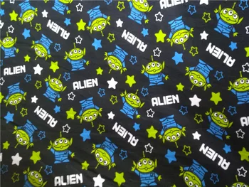 

1 yard lycra Alien in black DIY stretch fabric soft fabric width 160cm