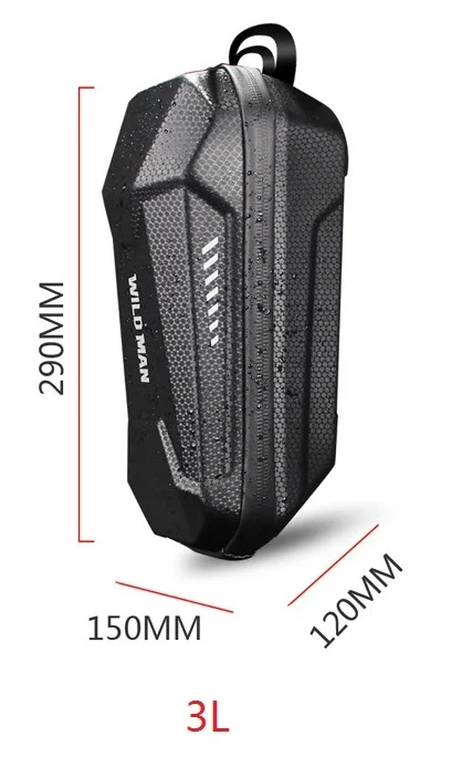 3L Дикий человек Электрический скутер висячая сумка для Xiaomi Mjia M365 Универсальный электрический скутер EVA Жесткий Корпус для M365PRO ES1 ES2 ES3 ES4 - Цвет: 3L