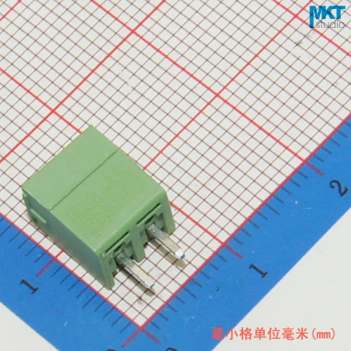

100Pcs 2P 3.5mm Pitch Vertical Straight Pin Male Pluggable Screw Terminal Block
