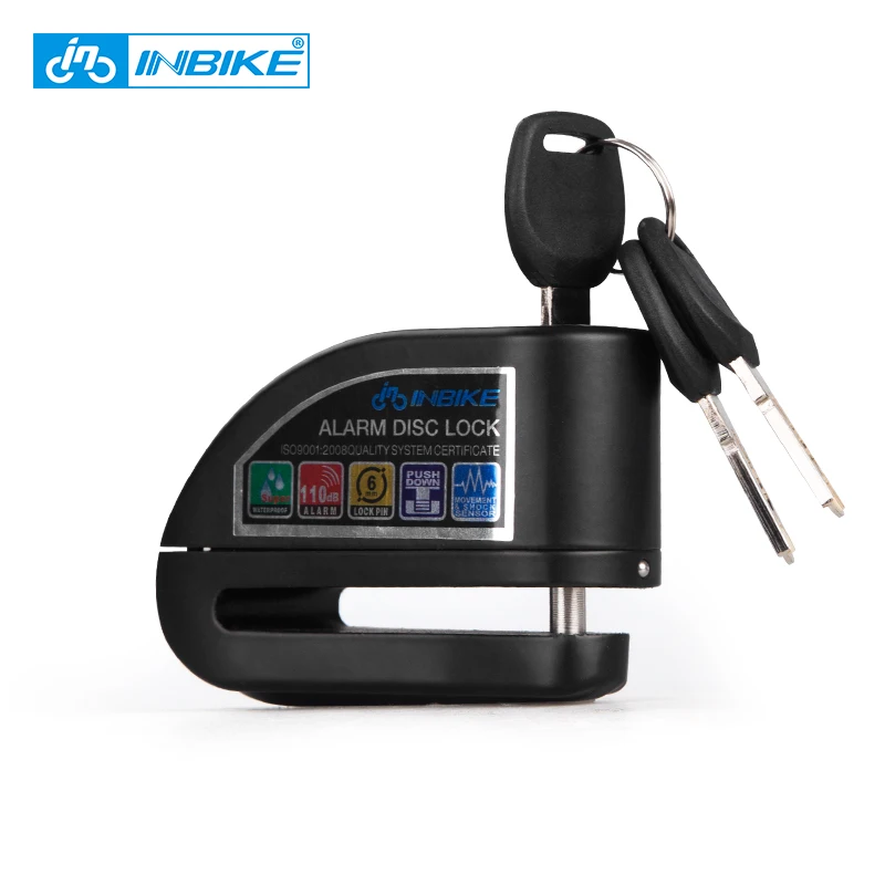 

Bike Alarm Disc Lock Anti-theft Brake Disc Security Alarm Electron Lock 6mm Pin for Motorcycle Motorbike Safety Bicycle