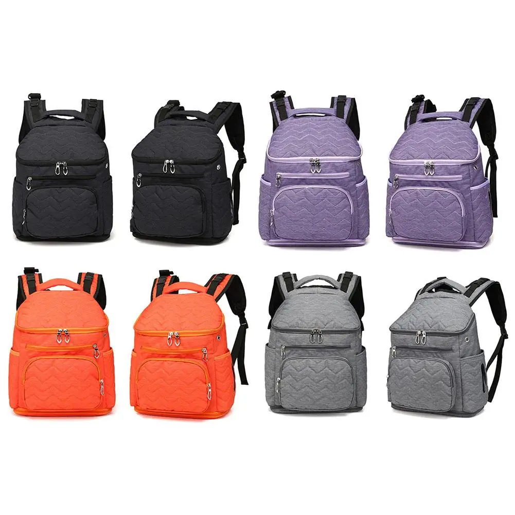 

2018 New Style Baby Bag Backpack Nylon Nursing Bottle Nappy Backpack Large-capacity Multi-purpose Mummy Travel Backpack