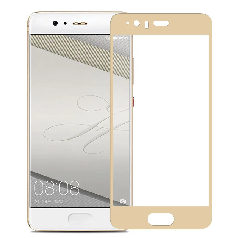 Полное покрытие закаленное стекло для Huawei Ascend P10 Plus P9 Lite P8 V9 P20 Honor 8 Защитная пленка