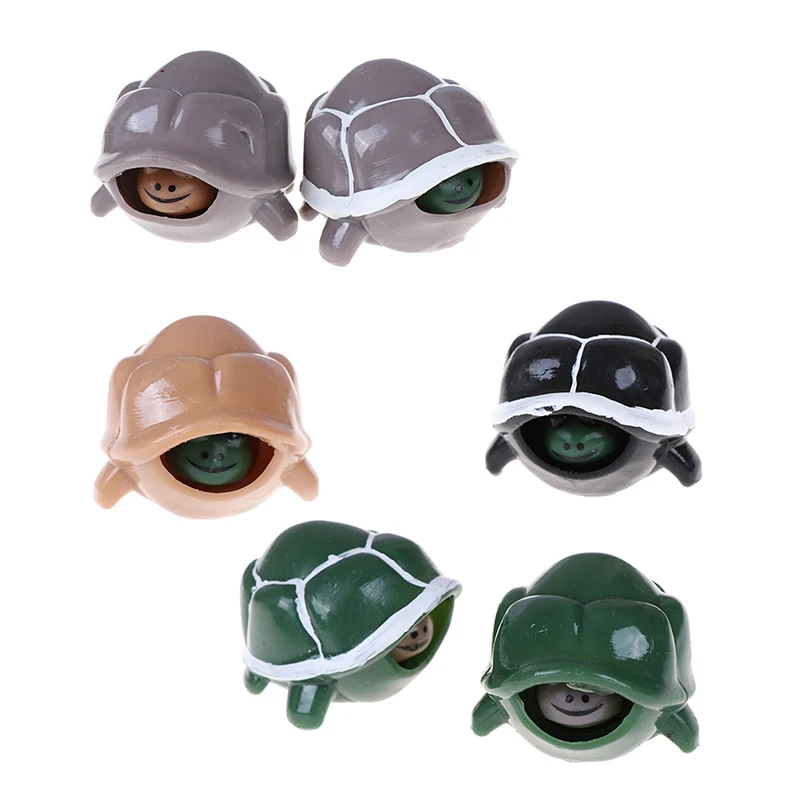 Сжимающая черепаха телескопическая голова брелок мультфильм черепаха кольцо для ключей антистрессовые игрушки забавная вентиляционная игрушка подарок случайный цвет