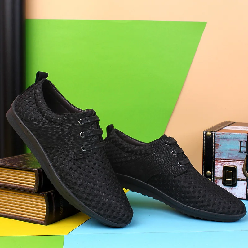 HECRAFTED/мужские кроссовки размер 37-46 удобные Модные дышащие туфли Мужская Летняя