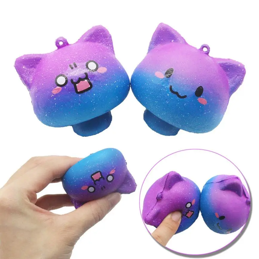 

Galaxy Mushroom Squishy Slow Rising Cartoon Cream Scented Stress Relief Toy Fun Kids Kawaii kids Adult Toy Stress Reliever Decor