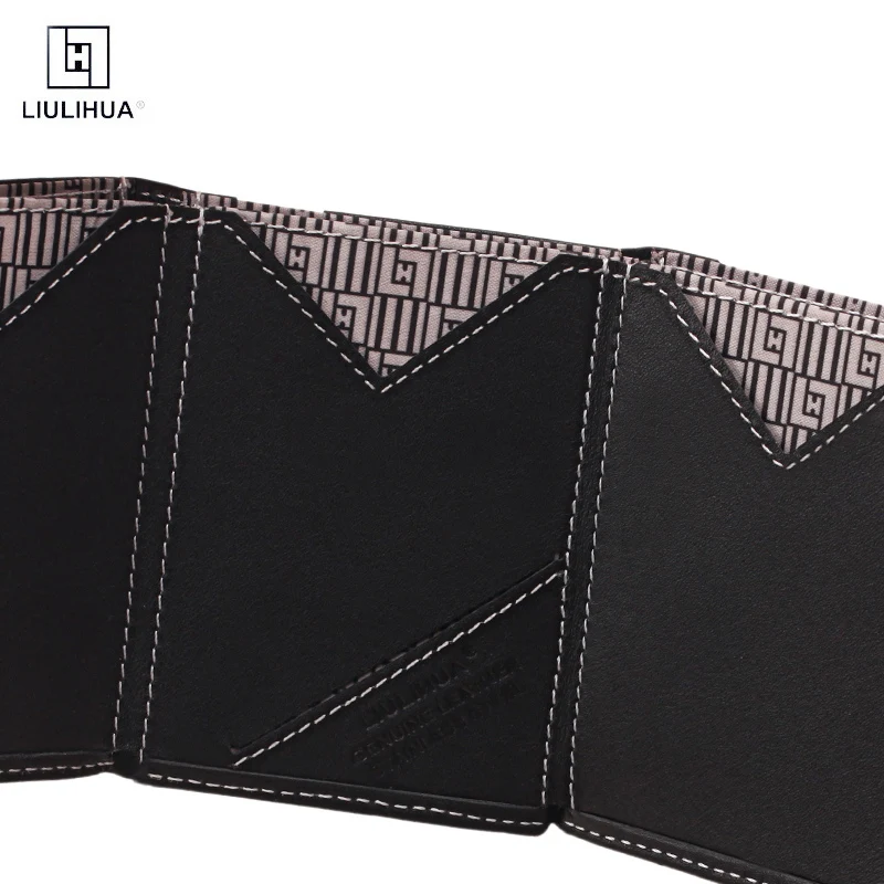 Llh специальный дизайн тонкий кошелек exentri аналогичный кошелек RFID Блокировка натуральная кожа бизнес кошельки для мужчин зажим для денег
