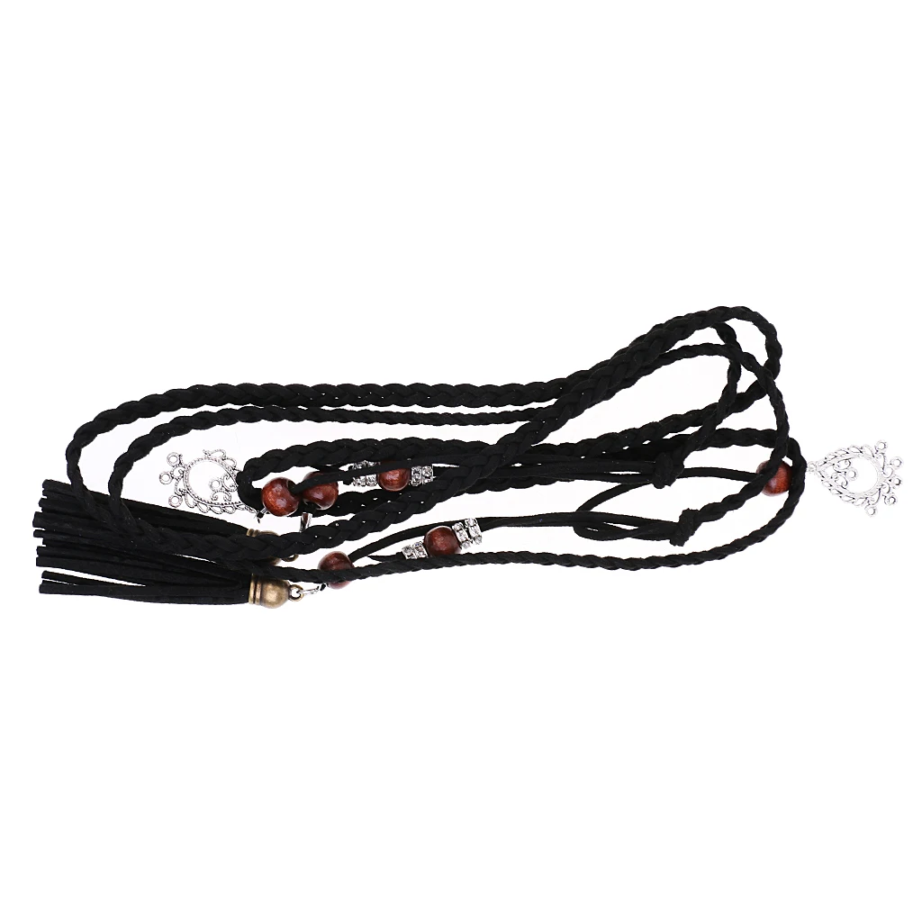Ladies Women Waist chain 165cm Woven Tassel Waistband Braided Belt Hot Sale Waist Rope Women Decorated Waist Belts
