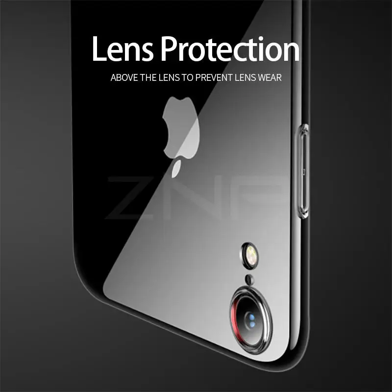 ZNP رقيقة جدا لينة TPU شفافة خزائن هاتف آيفون X XS Max XR سيليكون واضح غطاء كامل آيفون اكس ار اكس اس ماكس X 10 جراب هاتف