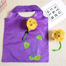 Creative eco storage bag Handbag Foldable Shopping Bags Reusable Folding Grocery Nylon eco tote Bag tote bag foldable reusable shopping bag large capacity grocery shoulder bags eco friendly tote shopping handbag for travel