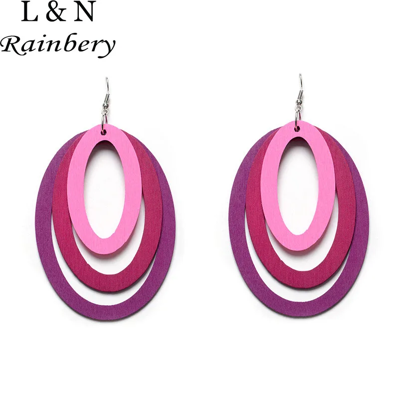 

Rainbery Creative Fashion Design Chic Geometric Wooden Butterfly Earrings Drop Dangle Brincos Femme Bijoux Accessories JE0561