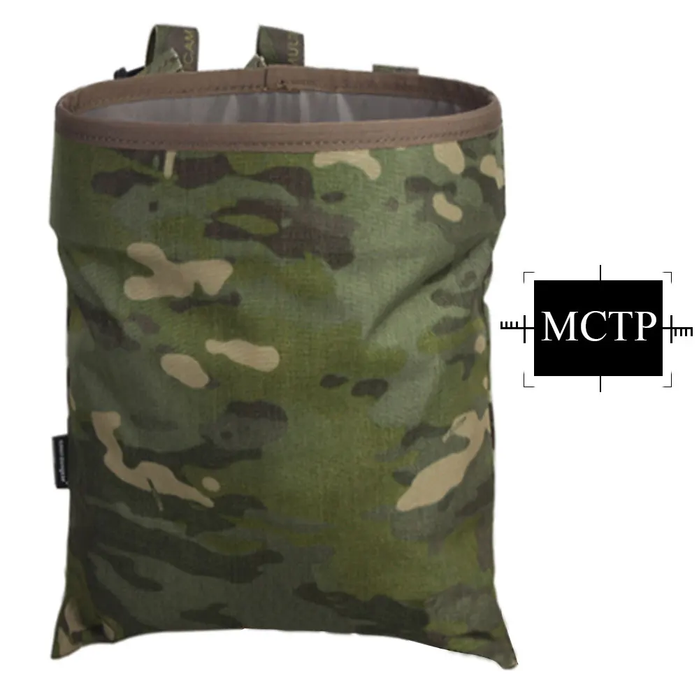 EMERSONGEAR Drop pouch тактический мешок для мелочей складной дампа Airsoft военный подсумок сумка мультикам черный чехол EM6032 - Цвет: MCTP