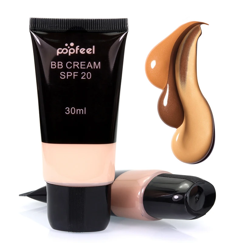 

30ml Brand POPFEEL Professional Sun Block SPF 20 Whitening Face Cream Full Covers Concealer Makeup Base Foundation BB Cream