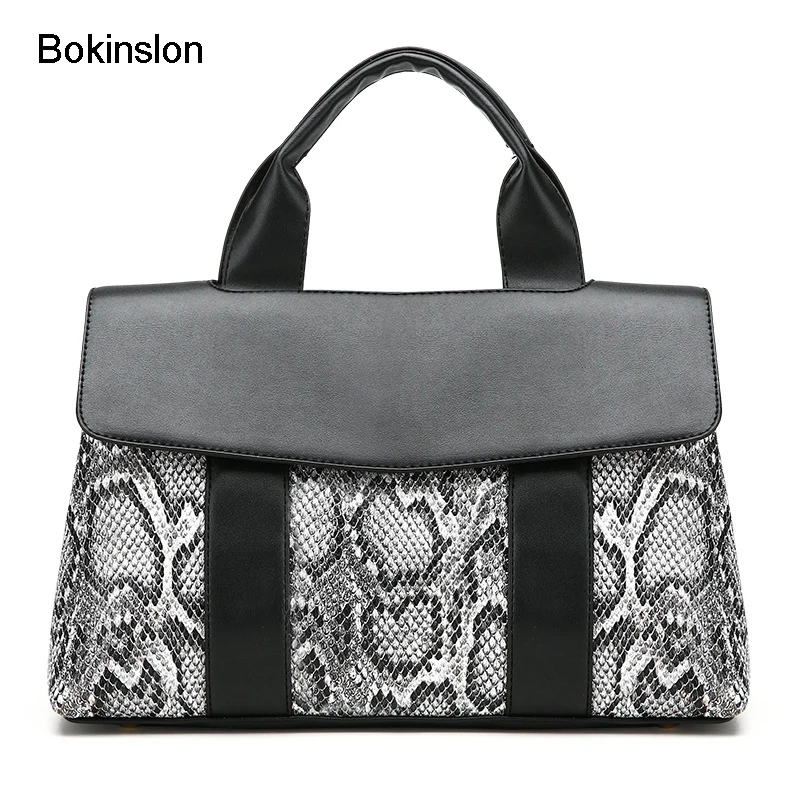 

Bokinslon Woman Handbags Bags Solid Color PU Leather Ladies Crossbody Bag Popular Fashion Female Shoulder Bags