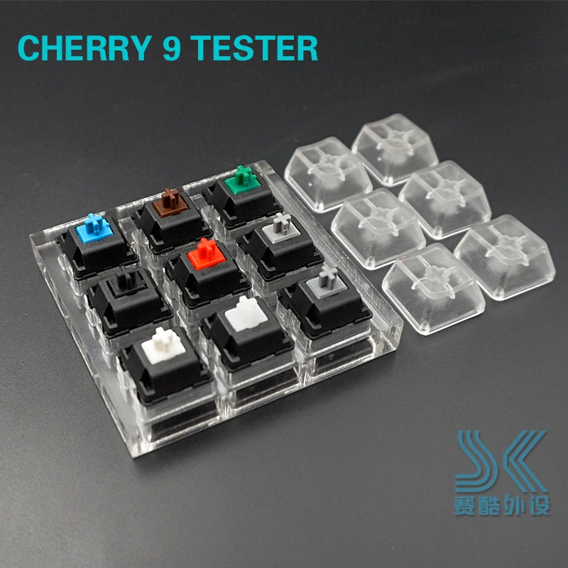 

Switch Tester Cherry MX Kailh Switches Keyboard Tester Kit Clear Keycaps Sampler PCB Mechanical Keyboard Translucent Keycaps Te