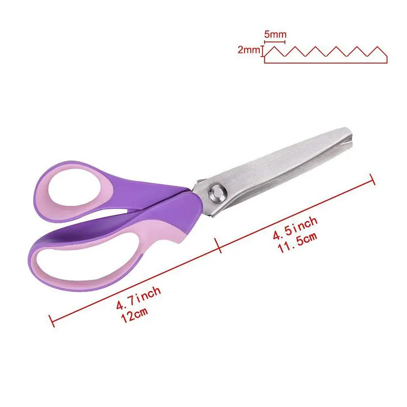 LMDZ 1 шт. 5 мм Швейные ножницы для рукоделия ножницы Pinking портновские ножницы ремесленные ножницы текстильные зигзагообразные ножницы для шитья