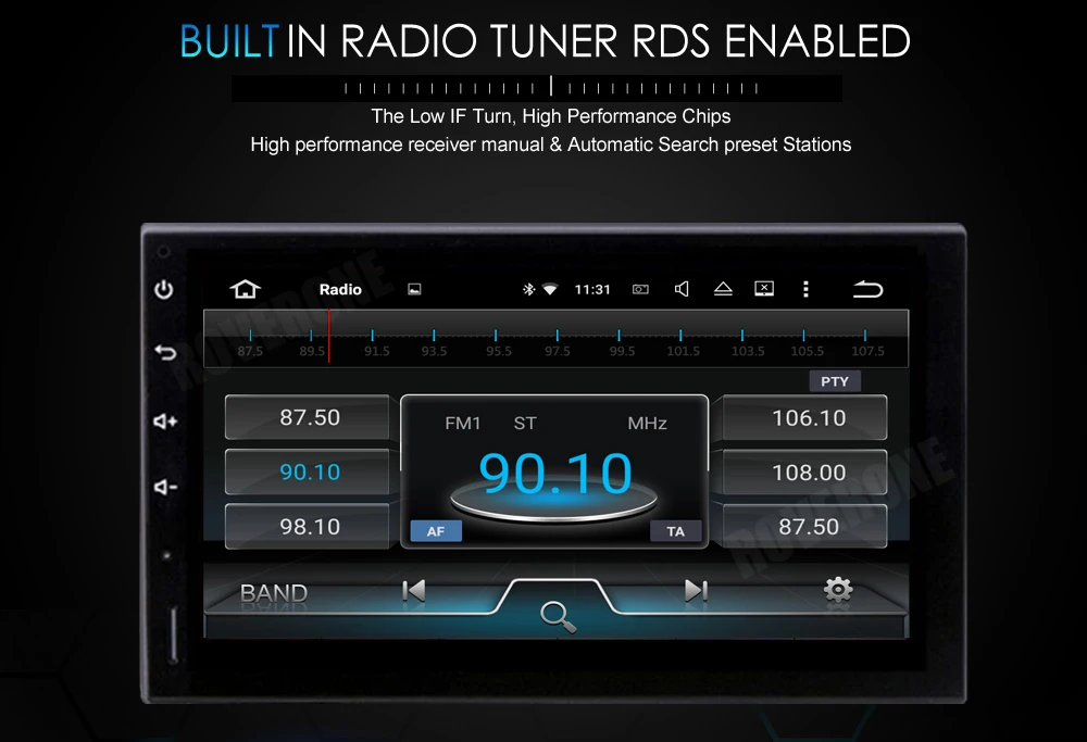 Roverone для Audi TT MK2 2006-2011 7 ''Android 7.1 Авто Радио стерео Радио DVD GPS навигации bluetooth Мультимедиа Системы