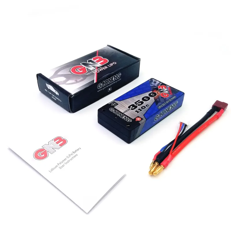 Gaoneng GNB 3500mAh 2S 7,4 V 110C/220C жесткий чехол Lipo батарея супер коротышка упаковка 4,0 мм Deans разъем для 1/12 1:12 RC гоночный автомобиль RC лодка