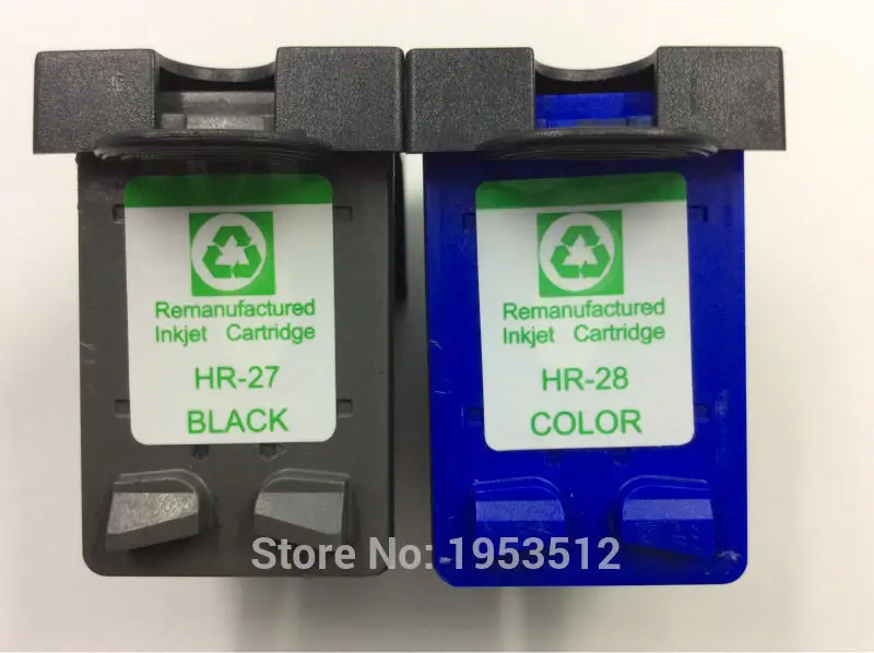 

2PC Ink Cartridge for HP 27 28  C8727A C8728A 27XL 28XL HP27 HP28 OfficeJet 4310/4315/4315v/4315xi/4350/5510/5600 Printer