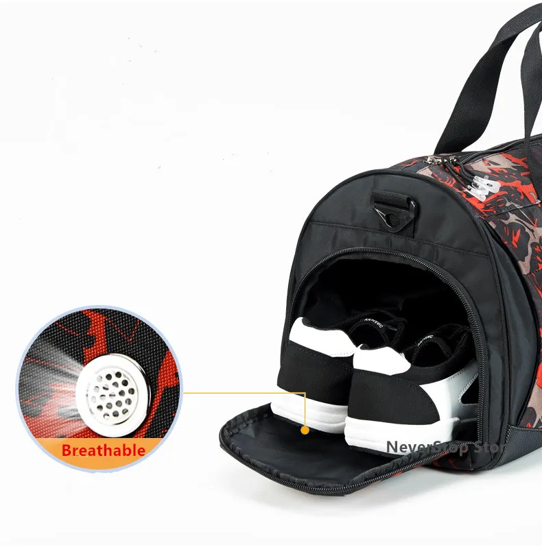 Большой Водонепроницаемый Для спортивная сумка для женщин фитнес мужчин спортивная сумка Training Фитнес Йога Для женщин Спорт на открытом воздухе Футбол Баскетбол с независимыми Обувь мешок для обуви