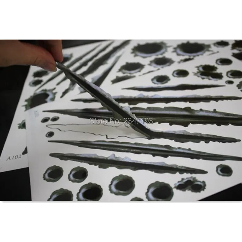 

car Bullet hole body decoration sticker for vw b5 renault audi a6 c7 opel insignia focus mk1 galaxy chrysler voyager c4 picasso