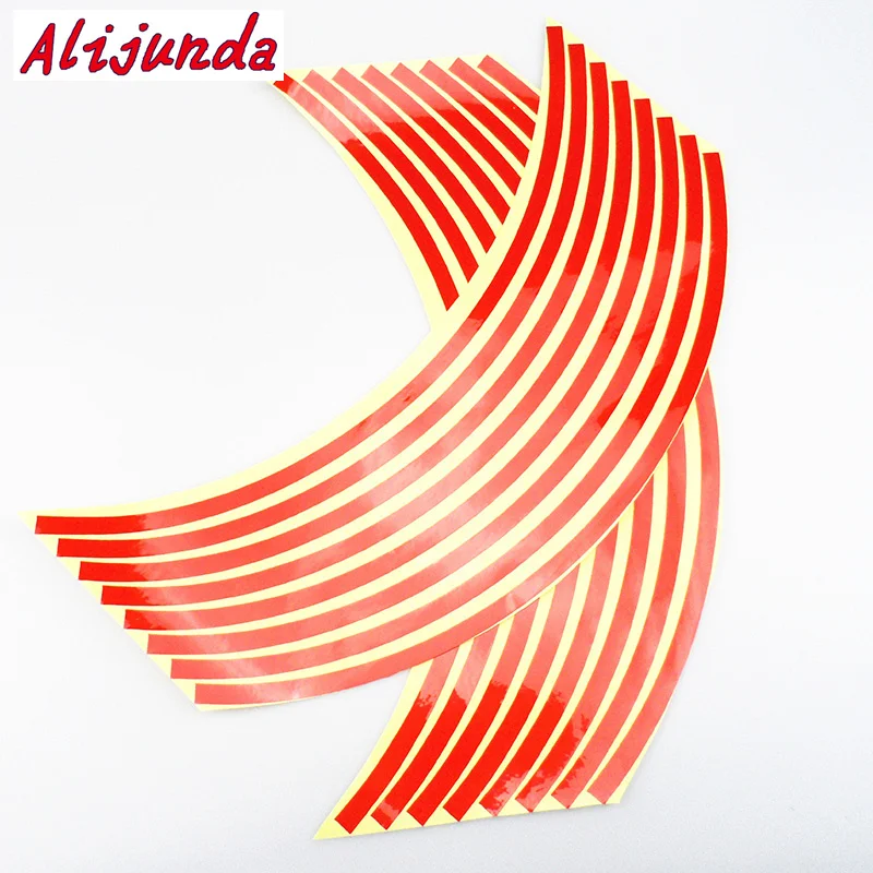 

car styling 15-18 inch Wheel Rim Stripe Sticker for Nissan Murano Geniss,Juke,Almera,Primera,athfinder Sentra Versa Altima