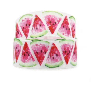 

David accessories 25mm 50yard/roll Fruit Design Grosgrain Ribbon DIY Bow Craft Ribbons Card Gifts Wrapping Supplies,50Yc7110