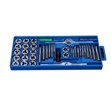 40pcs/Set Metric Tap Wrench Tip And Die Set M3-M12 Screw Thread Metric Plugs Taps Nut Bolt Alloy Metal Hand Tools taps banya hardware tools hand tapping wrench banya cutter hand 40pcs
