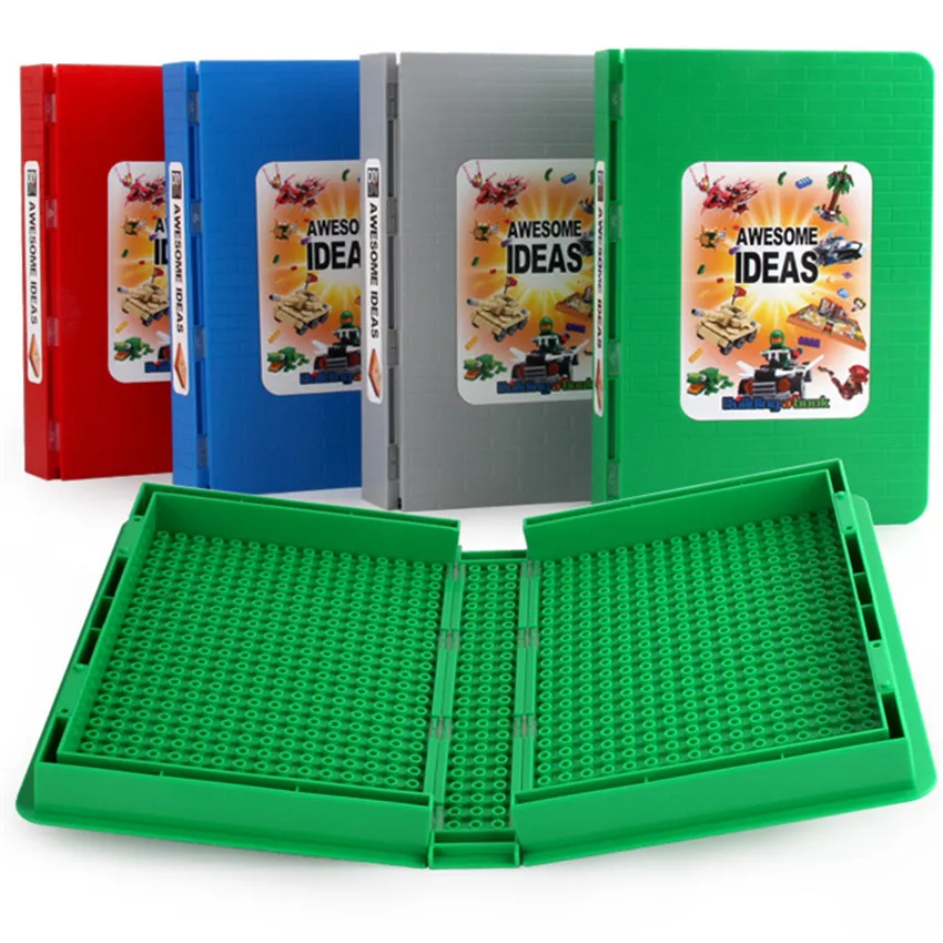 

Block Book Design Storage Box Toy Display Case for Blocks Accessories Part Set Building Blocks DIY Toys for Children