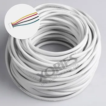 

HOMSECUR 4 Core 40m 0.5mm² Standard Flexible Copper Cable For Video Door Intercom System