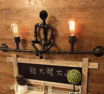 

Water pipes source American Rural Nordic simple retro do old Edis set of original B original creative wall lamp section SG33