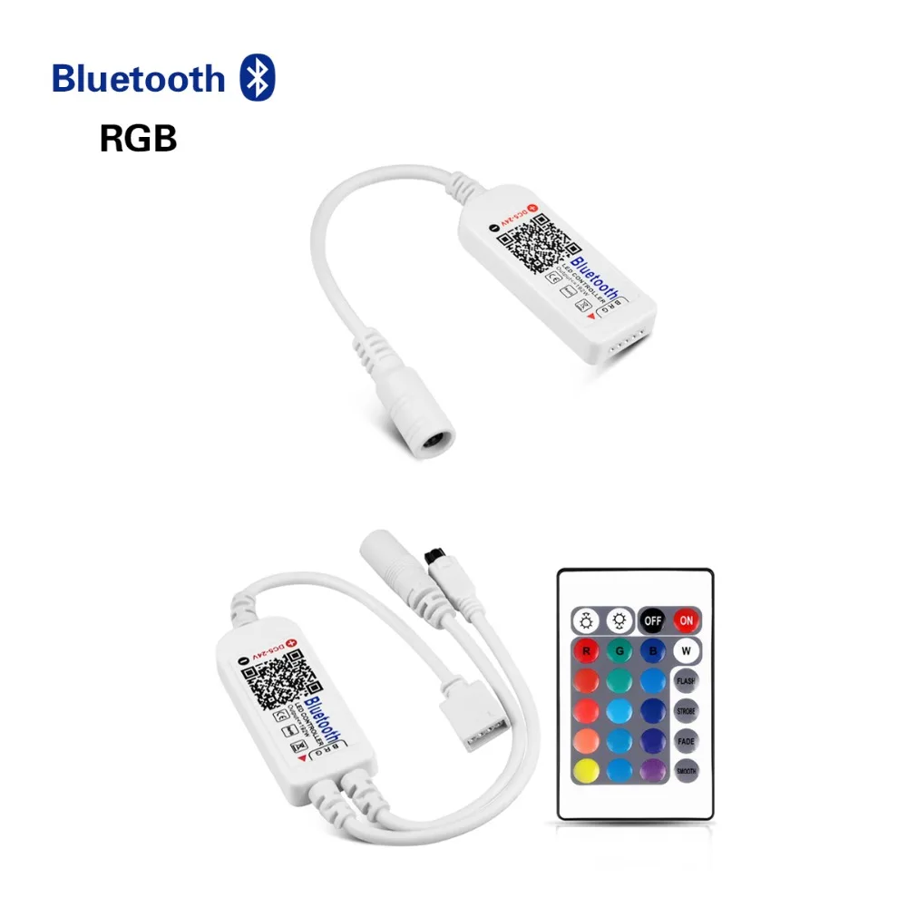 Светодиодный светильник Wi-Fi/Bluetooth RGB/RGBW управление Лер DC 5 в 12 В 24 в Android IOS APP Amazon Alexa Google Magic Home IR управление